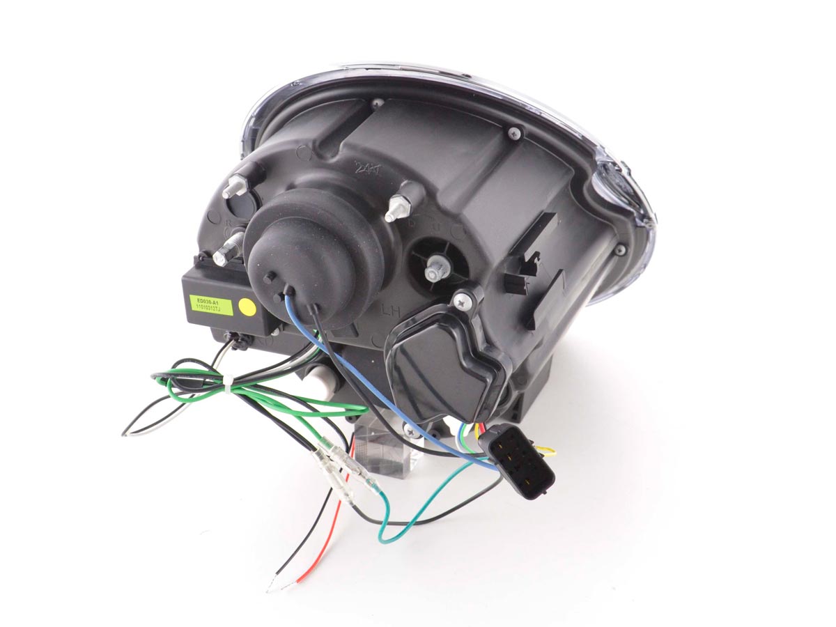Scheinwerfer Set Daylight LED TFL-Optik Mini Cooper Typ R50 01-06 chrom Scheinwerfer Set Daylight LED TFL-Optik Mini Cooper Typ R50 01-06 chrom